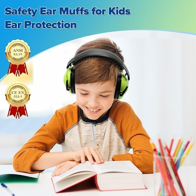 2 Pack Noise Canceling Headphones for Kids, Kids Ear Protection Earmuffs for Autism, Toddler, Children, Kids Noise Cancelling Headphones Sound Proof Earmuffs for Concerts, Air Shows, Fireworks - Image 3